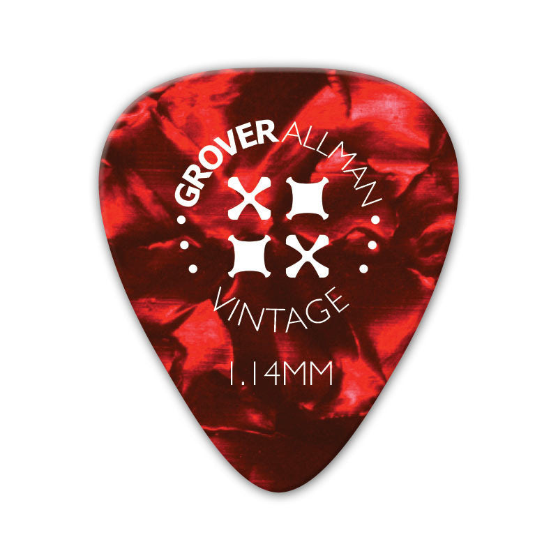 Vintage Celluloid Pro Picks (10 Pack) - Red - Ugly Dog Band Merch - Custom Guitar Picks and Band Merchandise Canada - 6