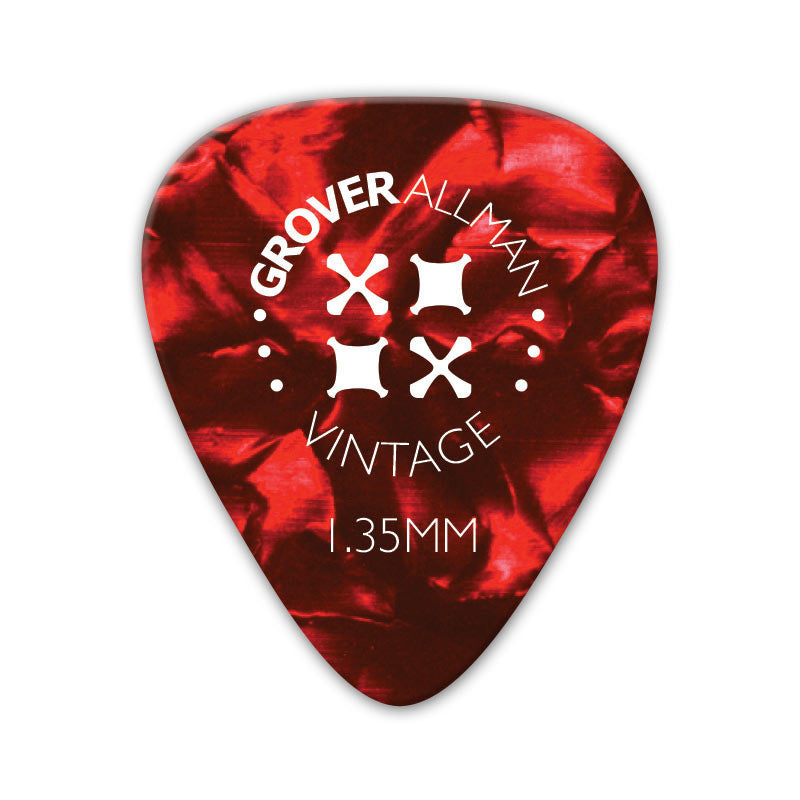 Vintage Celluloid Pro Picks (10 Pack) - Red - Ugly Dog Band Merch - Custom Guitar Picks and Band Merchandise Canada - 7