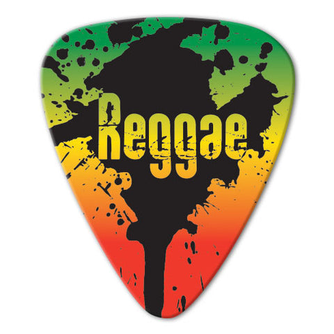 Reggae Theme - Rainbow Reggae Picks (10 pack) - Ugly Dog Band Merch - Custom Guitar Picks and Band Merchandise Canada