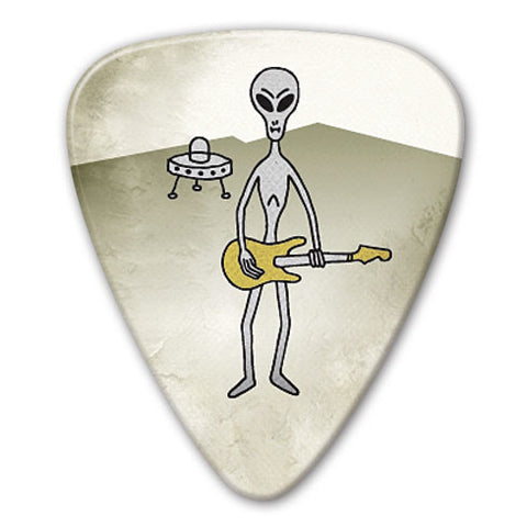 Retro Series - Guitar Alien Picks (10 pack) - Ugly Dog Band Merch - Custom Guitar Picks and Band Merchandise Canada