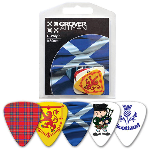 Countries of the World - Scotland Multi Pack - Ugly Dog Band Merch - Custom Guitar Picks and Band Merchandise Canada - 1