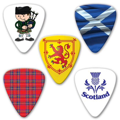 Countries of the World - Scotland Multi Pack - Ugly Dog Band Merch - Custom Guitar Picks and Band Merchandise Canada - 2