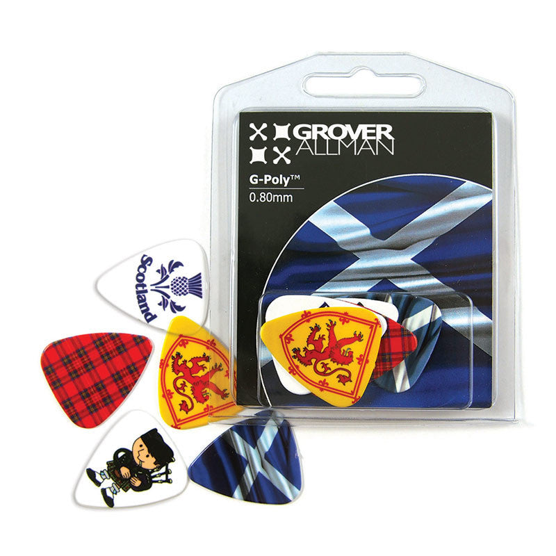 Countries of the World - Scotland Multi Pack - Ugly Dog Band Merch - Custom Guitar Picks and Band Merchandise Canada - 3