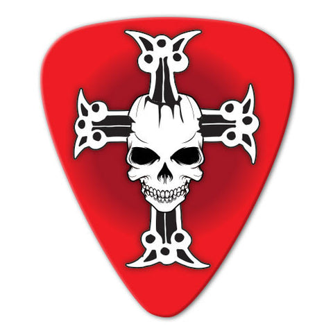 Skull Theme - Cross & Skull Picks (10 pack) - Ugly Dog Band Merch - Custom Guitar Picks and Band Merchandise Canada