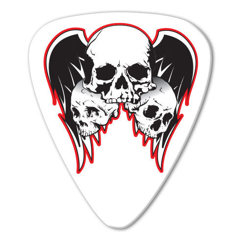 Skull Theme - Wings & Skulls Picks (10 pack) - Ugly Dog Band Merch - Custom Guitar Picks and Band Merchandise Canada