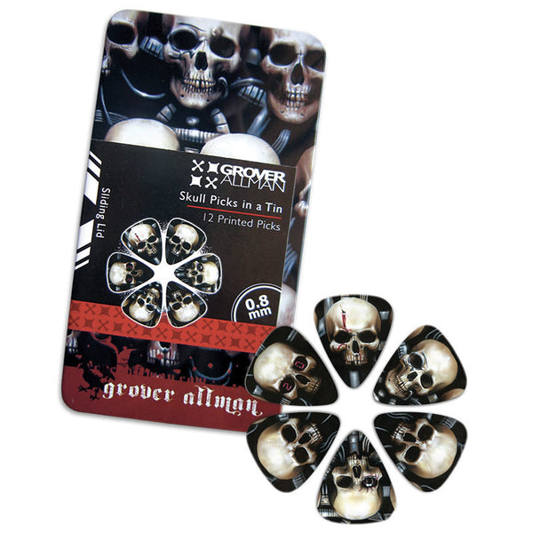 Pick Tin - Skull - Ugly Dog Band Merch - Custom Guitar Picks and Band Merchandise Canada - 1