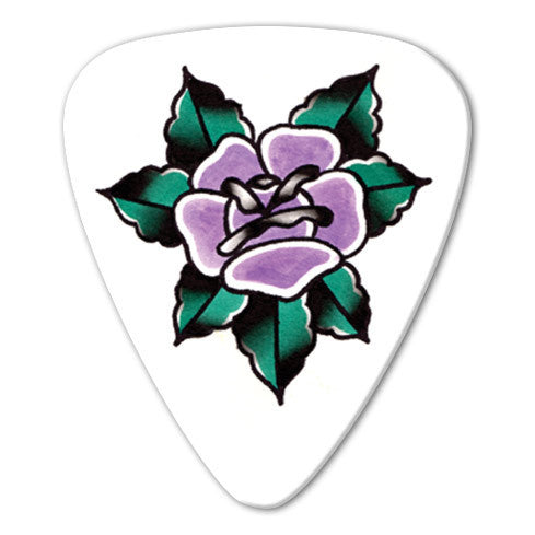 Steen Jones - Purple Flower Picks (10 pack) - Ugly Dog Band Merch - Custom Guitar Picks and Band Merchandise Canada