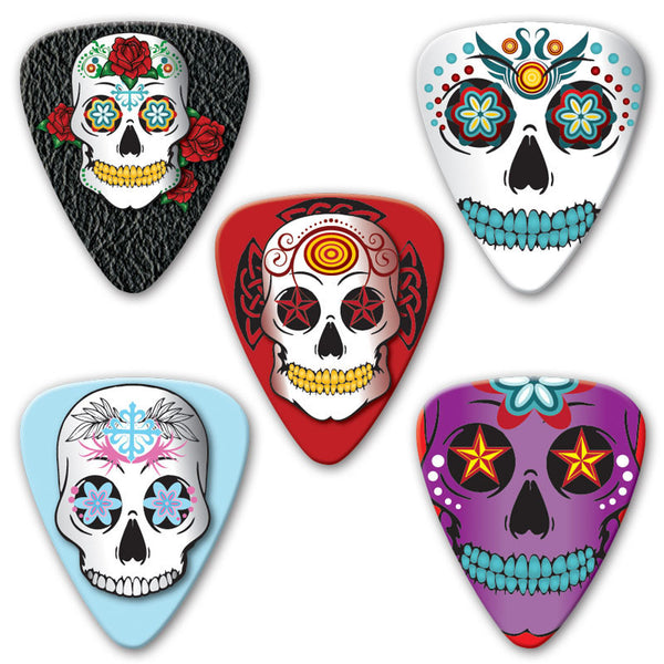 Themed Series - Sugar Skull Multi Pack - Ugly Dog Band Merch - Custom Guitar Picks and Band Merchandise Canada - 2