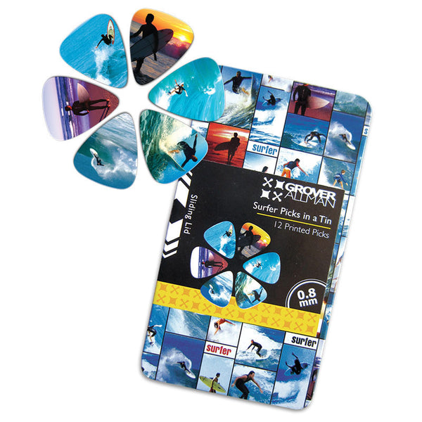 Pick Tin - Surfer - Ugly Dog Band Merch - Custom Guitar Picks and Band Merchandise Canada - 1