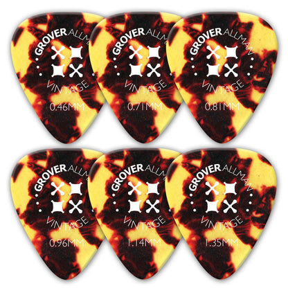Vintage Celluloid Pro Picks (10 Pack) - Tortoiseshell - Ugly Dog Band Merch - Custom Guitar Picks and Band Merchandise Canada - 1