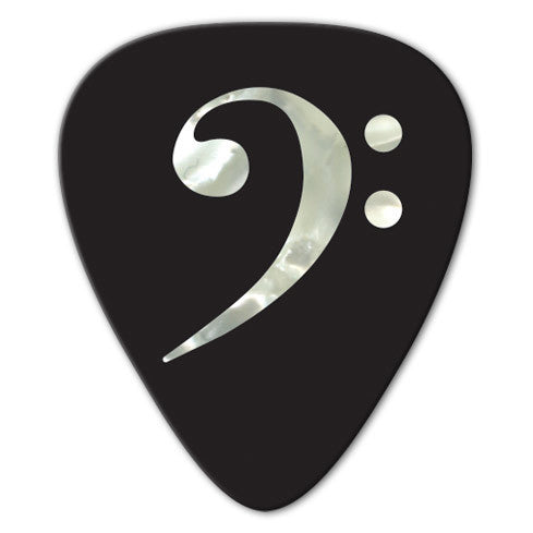 Unlimited Edition - Pearl Bass Clef Picks (10 pack) - Ugly Dog Band Merch - Custom Guitar Picks and Band Merchandise Canada