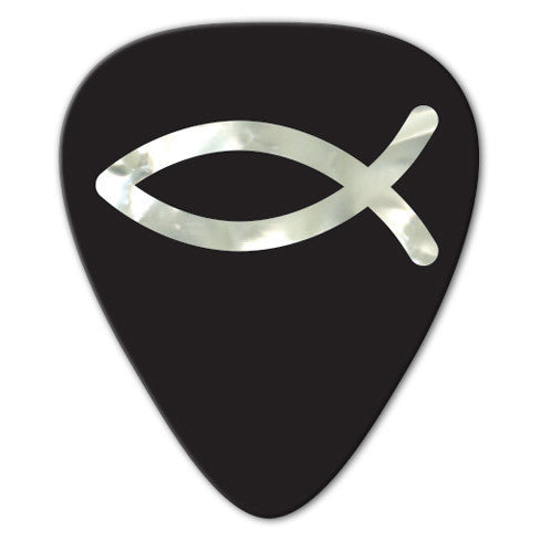 Unlimited Edition - Pearl Christian Fish Picks (10 pack) - Ugly Dog Band Merch - Custom Guitar Picks and Band Merchandise Canada