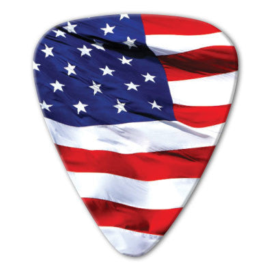 USA - American Photo Flag Picks (10 pack) - Ugly Dog Band Merch - Custom Guitar Picks and Band Merchandise Canada