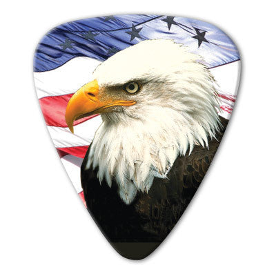 USA - Bald Eagle Picks (10 pack) - Ugly Dog Band Merch - Custom Guitar Picks and Band Merchandise Canada
