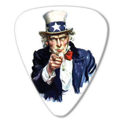 USA - Uncle Sam Picks (10 pack) - Ugly Dog Band Merch - Custom Guitar Picks and Band Merchandise Canada
