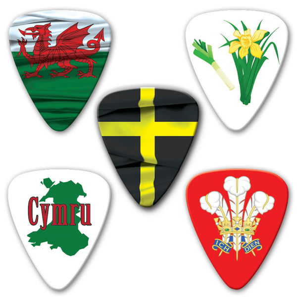 Countries of the World - Wales Multi Pack - Ugly Dog Band Merch - Custom Guitar Picks and Band Merchandise Canada - 2