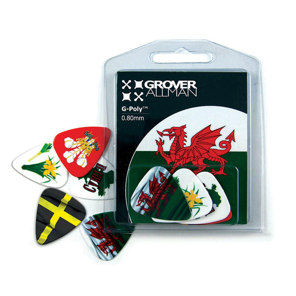 Countries of the World - Wales Multi Pack - Ugly Dog Band Merch - Custom Guitar Picks and Band Merchandise Canada - 3