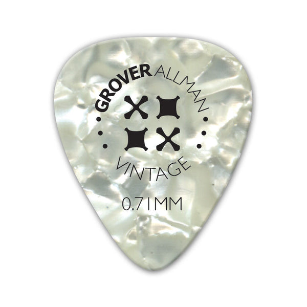 Vintage Celluloid Pro Picks (10 Pack) - White - Ugly Dog Band Merch - Custom Guitar Picks and Band Merchandise Canada - 3