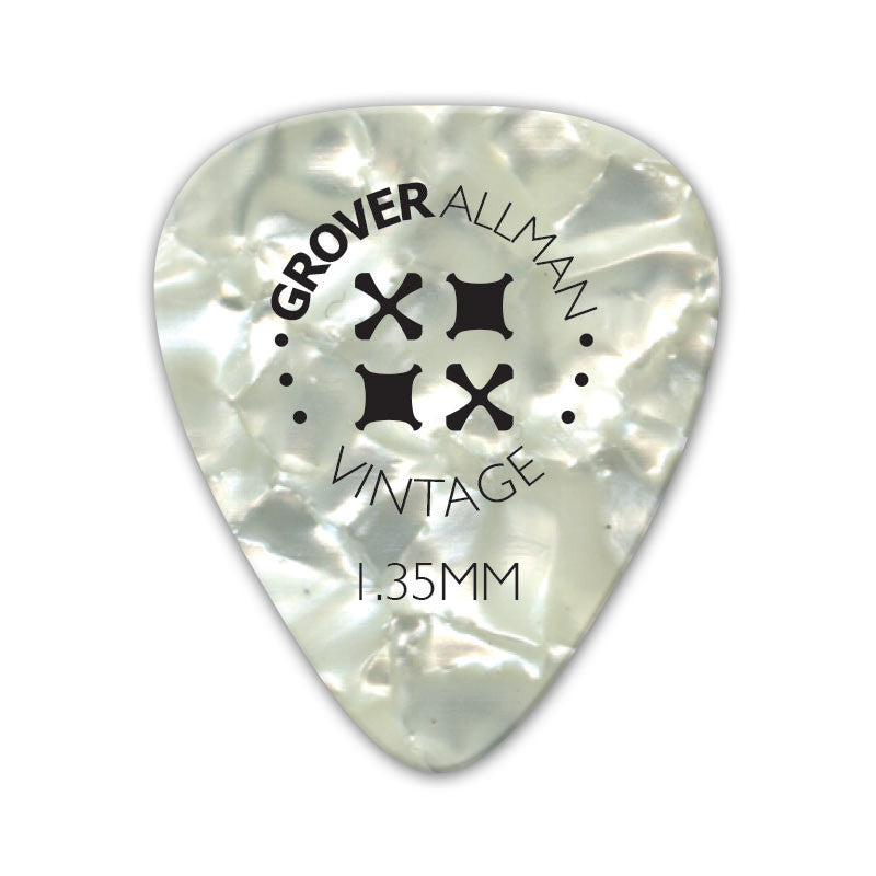 Vintage Celluloid Pro Picks (10 Pack) - White - Ugly Dog Band Merch - Custom Guitar Picks and Band Merchandise Canada - 7