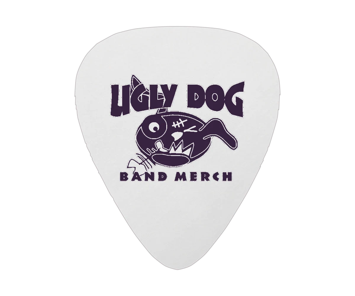 351 Delrin Single Colour Printed Picks - Single Sided — Ugly Dog print example