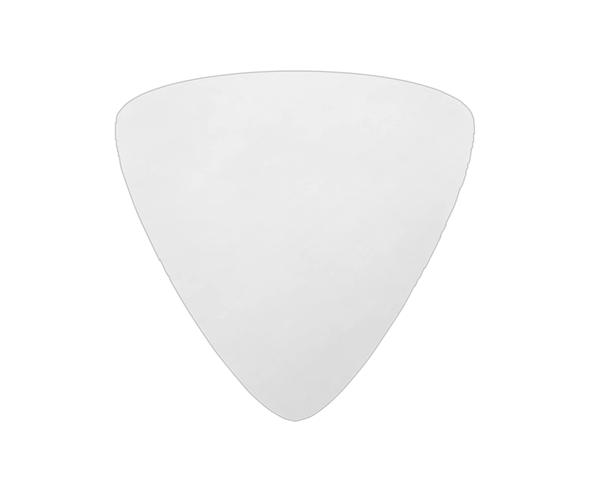 Celluloid Large Triangle Shape Full Colour Printed Picks - Double Sided — Ugly Dog print example