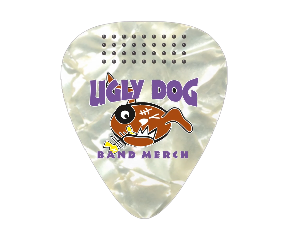 Vintage Celluloid TRU GRIP Picks - Single Sided — Ugly Dog print example