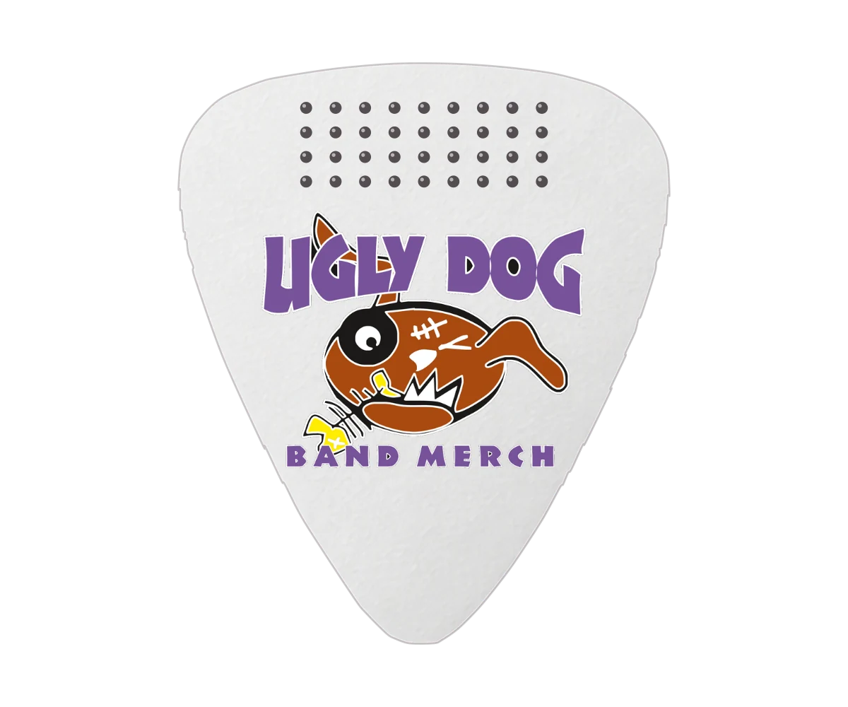 Delrinex ISO Shape TRU GRIP Picks - Single Sided — Ugly Dog print example