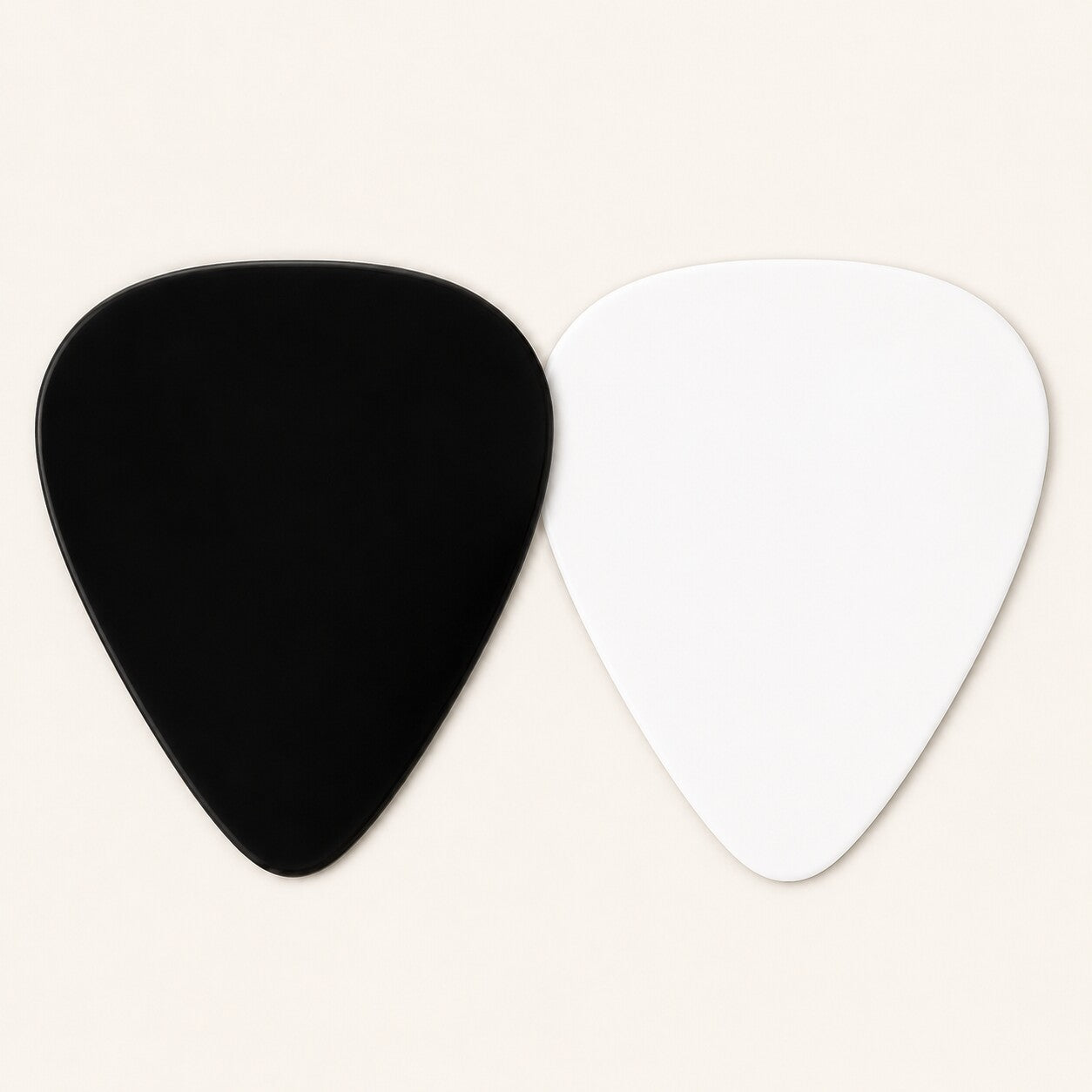 Black and white Celluloid Standard guitar picks